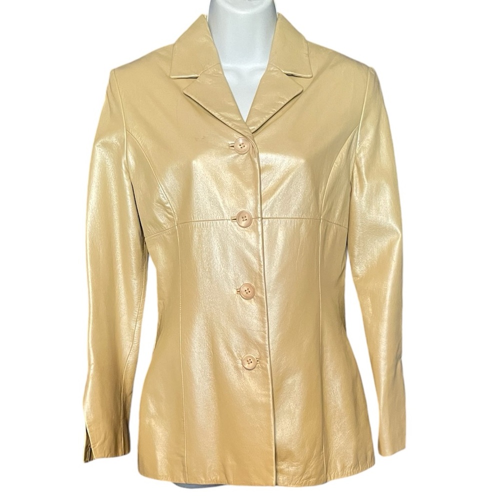 Gold vintage Danier Leather jacket